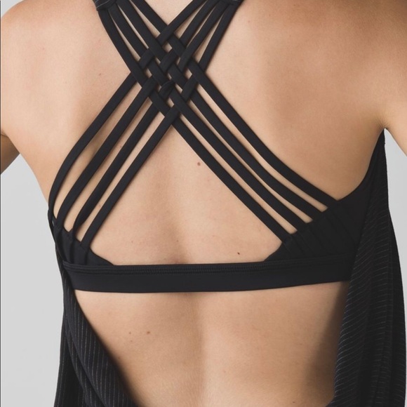 Lululemon Wild Tank Gray and Turquoise sz 8 - Picture 2 of 4